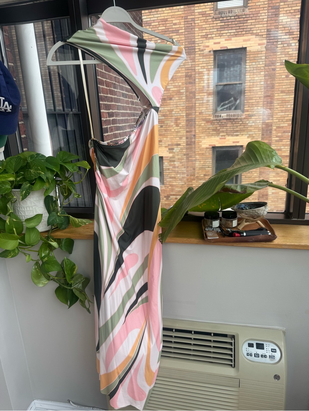 Aqua Bendita X Revolve Gwen Vitreo Midi Dress in Multi
